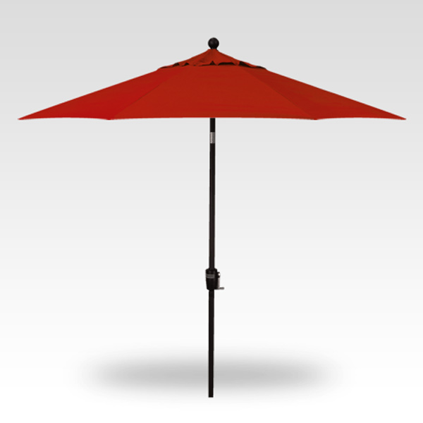 9-ft Push-Button Tilt Market Umbrella, Red
