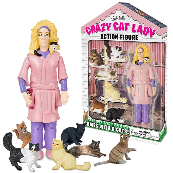 Crazy Cat Lady Action Figure