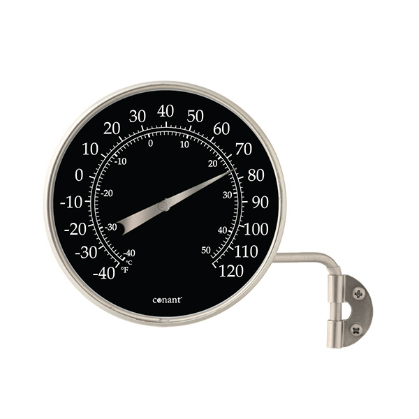 Dial Thermometer, 4-inch Satin Nickel