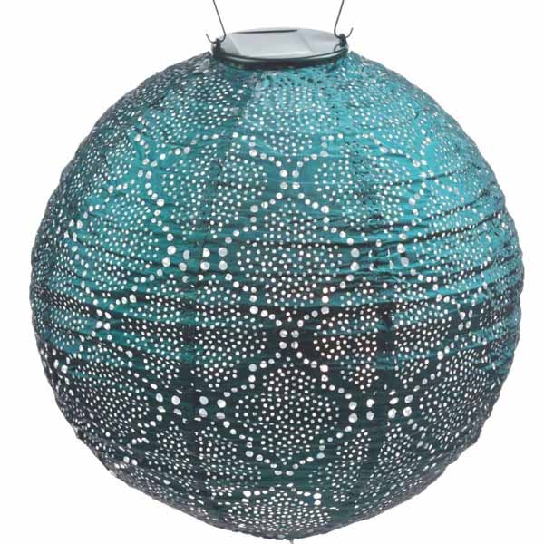 Round Bazaar Lantern, Sea Blue